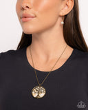 Paparazzi "Tree Talisman" Brass Necklace & Earring Set Paparazzi Jewelry