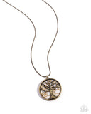 Paparazzi "Tree Talisman" Brass Necklace & Earring Set Paparazzi Jewelry