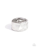 Paparazzi "Hammered Hope" Silver Bracelet Paparazzi Jewelry