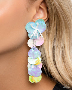 Paparazzi "Under the Waves" Blue Post Earrings Paparazzi Jewelry