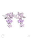 Paparazzi "Balanced Bouquet" Purple Clip On Earrings Paparazzi Jewelry