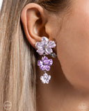 Paparazzi "Balanced Bouquet" Purple Clip On Earrings Paparazzi Jewelry