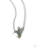 Paparazzi "Hummingbird Headline" Green Necklace & Earring Set Paparazzi Jewelry