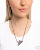 Paparazzi "Hummingbird Headline" Purple Necklace & Earring Set Paparazzi Jewelry