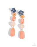 Paparazzi "Meditative Magic" Orange Post Earrings Paparazzi Jewelry