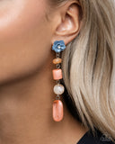 Paparazzi "Meditative Magic" Orange Post Earrings Paparazzi Jewelry