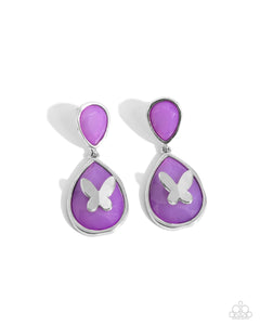 Paparazzi "BRIGHT This Sway" Purple Post Earrings Paparazzi Jewelry