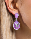 Paparazzi "BRIGHT This Sway" Purple Post Earrings Paparazzi Jewelry