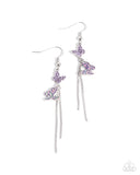 Paparazzi "Aerial Affection" Purple Earrings Paparazzi Jewelry