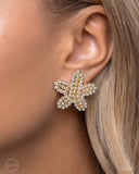 Paparazzi "Starfish Serenade" Gold Clip On Earrings Paparazzi Jewelry