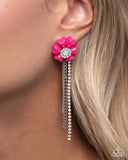 Paparazzi "Floral Fuel" Pink Post Earrings Paparazzi Jewelry