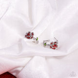 Paparazzi "Mother ROSE Best" Red Post Earrings Paparazzi Jewelry