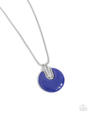 Paparazzi "Cutting Charm" Blue Necklace & Earring Set Paparazzi Jewelry