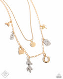 Paparazzi "Lucky Legend" Multi Fashion Fix Necklace & Earring Set Paparazzi Jewelry