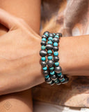 Paparazzi "Desert Demand" Blue Fashion Fix Bracelet Paparazzi Jewelry