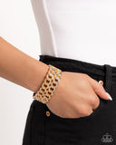 Paparazzi "Braided Bandit" Gold Bracelet Paparazzi Jewelry