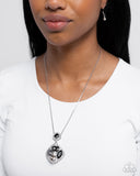 Paparazzi "Pronged Princess" Black Necklace & Earring Set Paparazzi Jewelry