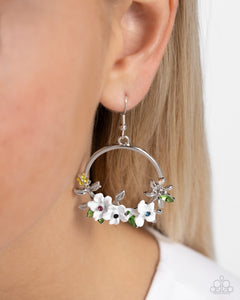 Paparazzi "Fairy Freestyle" White Earrings Paparazzi Jewelry