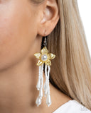 Paparazzi "Prom Personality" Yellow Earrings Paparazzi Jewelry