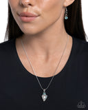 Paparazzi "Conch Confidence" Blue Necklace & Earring Set Paparazzi Jewelry