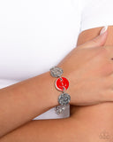 Paparazzi "Anchor Alignment" Red Bracelet Paparazzi Jewelry