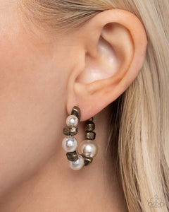 Paparazzi "Playful Pearls" Brass Post Earrings Paparazzi Jewelry