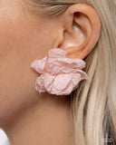 Paparazzi "Tulle Twist" Pink Post Earrings Paparazzi Jewelry