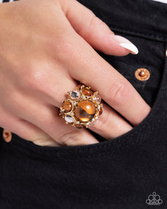 Paparazzi "Clear Comfort" Brown Ring Paparazzi Jewelry