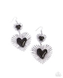 Paparazzi "Sunburst Sweethearts" Black Earrings Paparazzi Jewelry