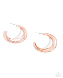 Paparazzi "Curly Charisma" Copper Post Earrings Paparazzi Jewelry