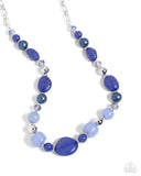 Paparazzi "Beaded Blessing" Blue Necklace & Earring Set Paparazzi Jewelry