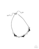 Paparazzi "Heart-struck Hype" Black Bracelet Paparazzi Jewelry