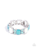 Paparazzi "Lavish Laurels" Blue Bracelet Paparazzi Jewelry