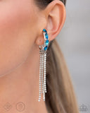 Paparazzi PREORDER "Feminine Fascination" Blue Fashion Fix Post Earrings Paparazzi Jewelry