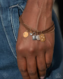 Paparazzi PREORDER "Serendipitous Suede" Brown Fashion Fix Bracelet Paparazzi Jewelry