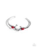 Paparazzi "Horseshoe Habit" Red Bracelet Paparazzi Jewelry