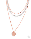 Paparazzi "Dainty Development" Copper Necklace & Earring Set Paparazzi Jewelry