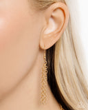 Paparazzi "Youve Got The HEART" Gold Lanyard Necklace & Earring Set Paparazzi Jewelry
