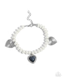 Paparazzi "Heart-struck Haven" Silver Bracelet Paparazzi Jewelry