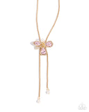 Paparazzi "FLORAL Values" Pink Necklace & Earring Set Paparazzi Jewelry