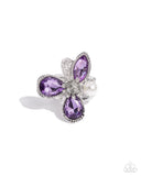 Paparazzi "FLORAL Excellence" Purple Ring Paparazzi Jewelry