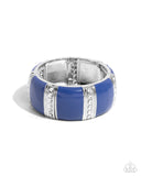 Paparazzi "Colored Cameo" Blue Bracelet Paparazzi Jewelry