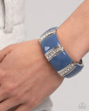 Paparazzi "Colored Cameo" Blue Bracelet Paparazzi Jewelry