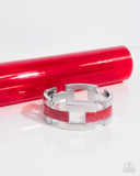 Paparazzi "Modern Merger" Red Bracelet Paparazzi Jewelry