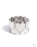 Paparazzi "Sweetheart Setting" Silver Bracelet Paparazzi Jewelry