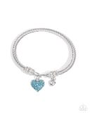 Paparazzi "Heart Hour" Blue Bracelet Paparazzi Jewelry