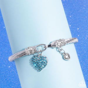 Paparazzi "Heart Hour" Blue Bracelet Paparazzi Jewelry