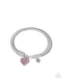 Paparazzi "Heart Hour" Pink Bracelet Paparazzi Jewelry