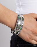 Paparazzi "Embellished Empire" Green Bracelet Paparazzi Jewelry