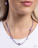 Paparazzi "Homecoming Hearts" Purple Necklace & Earring Set Paparazzi Jewelry